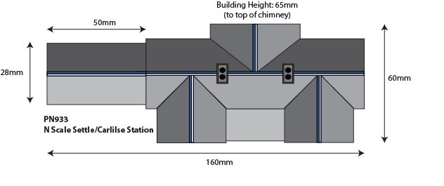 Model kit N: Settle and Carlisle Railway station - Metcalfe - PN933