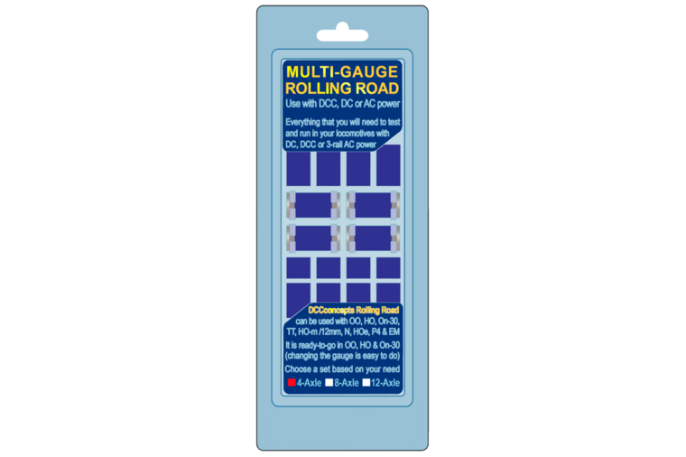 4 axle multi gauge rolling road - DCC concepts