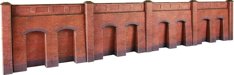 Model kit OO/HO: retaining wall - brick -  Metcalfe - PO244