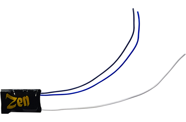 Zen Black - classic small decoder shape with 8-pin harness - DCC concepts