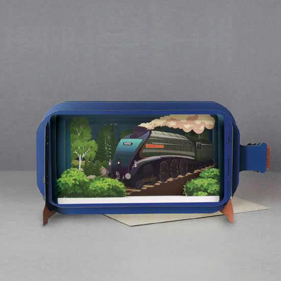 3D pop up greeting card - message in a bottle - union of south africa
