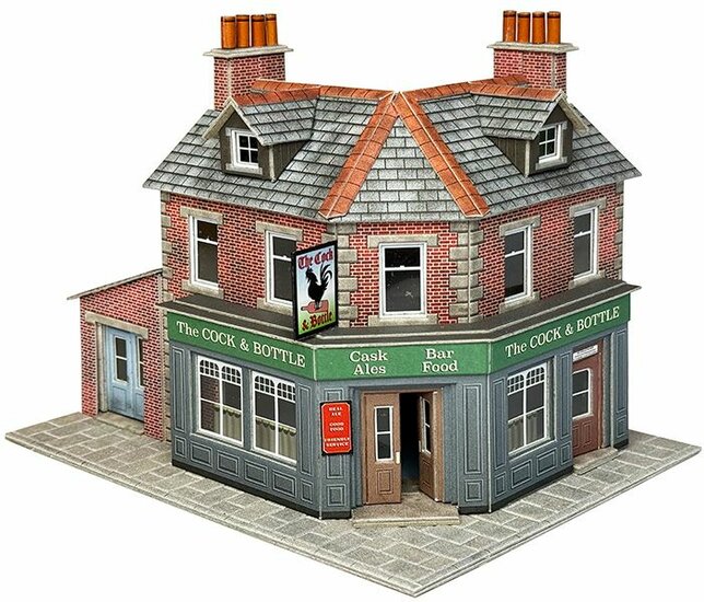 Model kit OO/HO: Corner shop or Pub - brick - Metcalfe - PO308