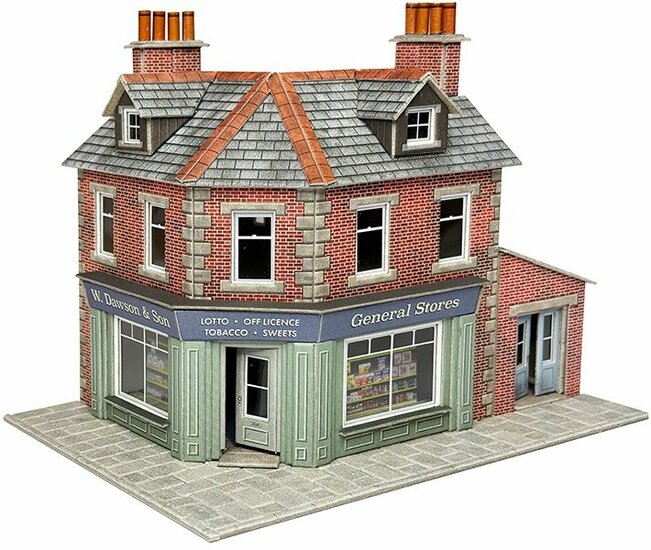 Model kit OO/HO: Corner shop or Pub - brick - Metcalfe - PO308