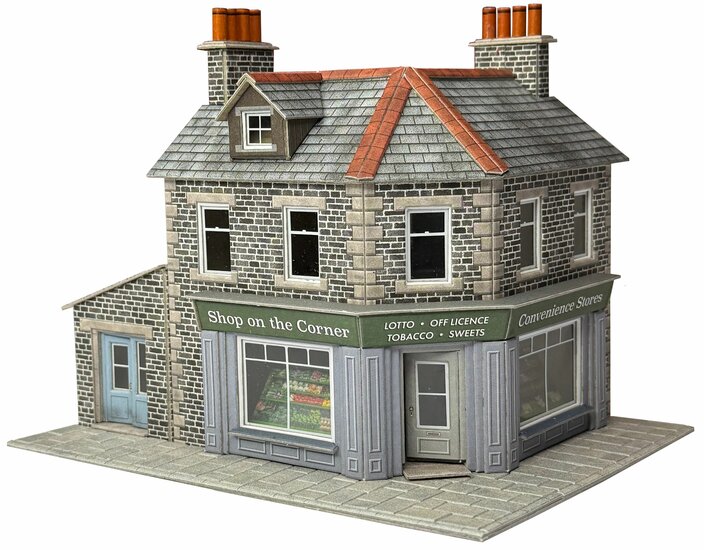 Model kit OO/HO: Corner shop or Pub - stone - Metcalfe - PO309