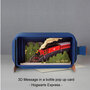 3D pop up greeting card - message in a bottle - hogwarts express