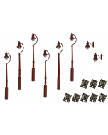 Gas lamps - value pack - maroon - 4mm scale - DCC concepts