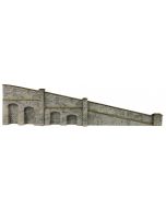 Model kit N: tapered retaining wall - stone - Metcalfe - PN149