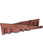 Model kit OO/HO: tapered retaining walls - brick -  Metcalfe - PO248
