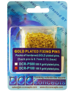 Pack of 100 Gold Plated Pins - DCC concepts - working point rodding