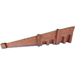 Model kit N: tapered retaining wall - brick - Metcalfe - PN148