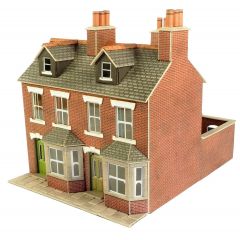 Model kit OO/HO: Terraced houses red brick - Metcalfe - PO261