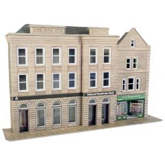 Model kit OO/HO: Low relief bank and shop - Metcalfe - PO271
