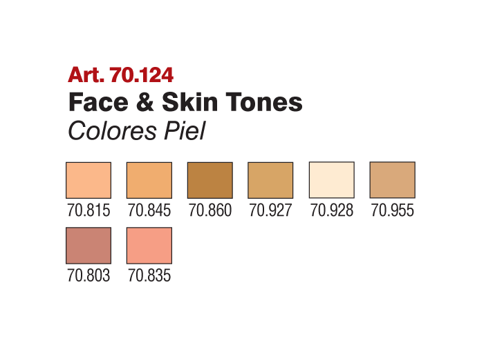 Painting Skin Tones Acrylic Inspired - Acrylic Paint Skin Color Mixing Chart